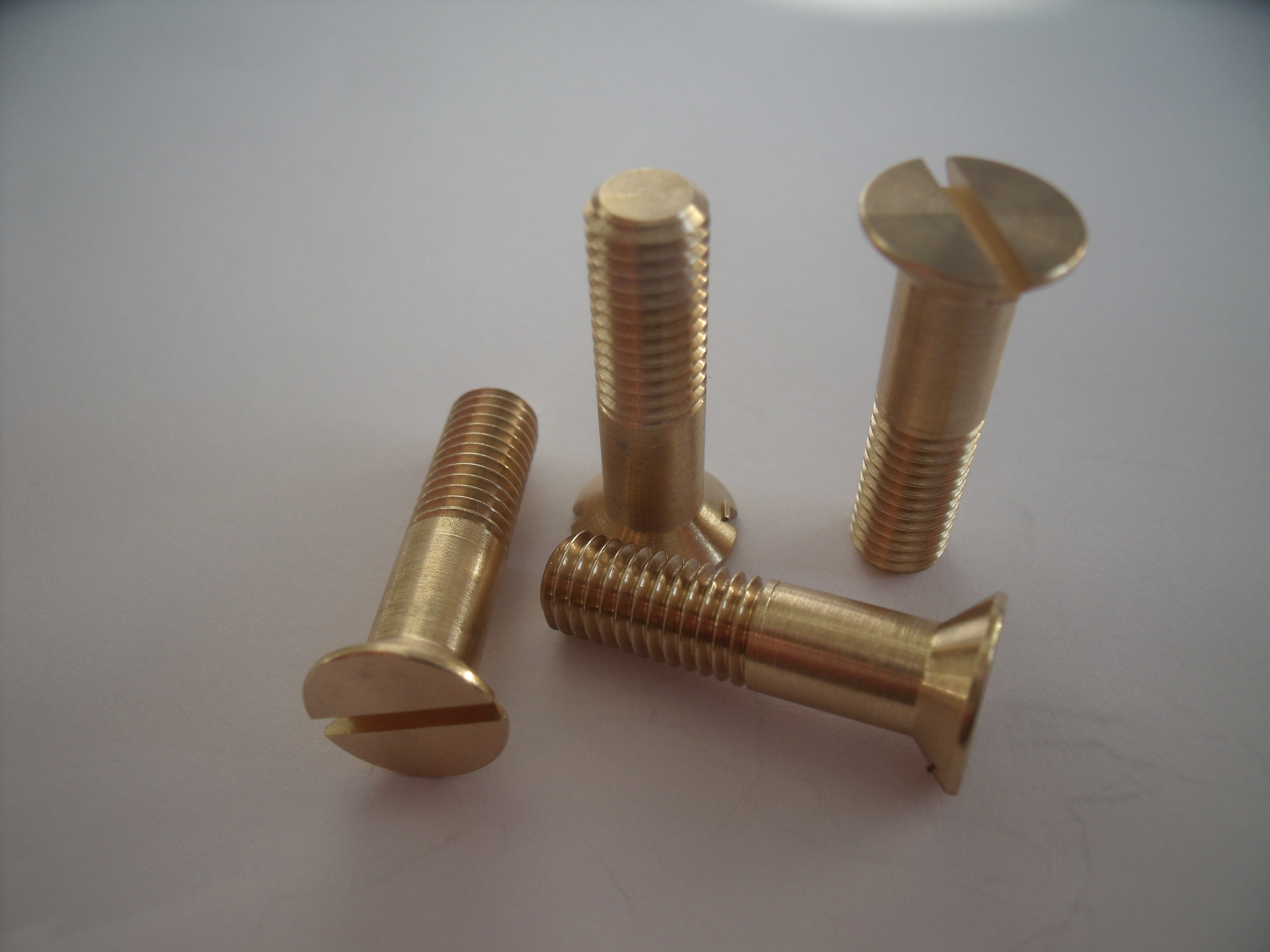 1/4" BSW BRASS BOLTS SETS of 5 pcs--Hex head,100 bolts available 1.50" long.