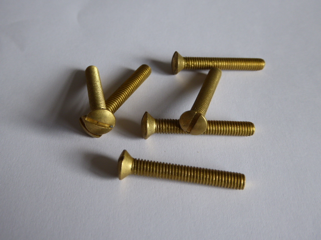 Walthers #947-1142 /1-72 Brass Hex Head Machine Screws 3/16 x .073" .19 x .19cm 
