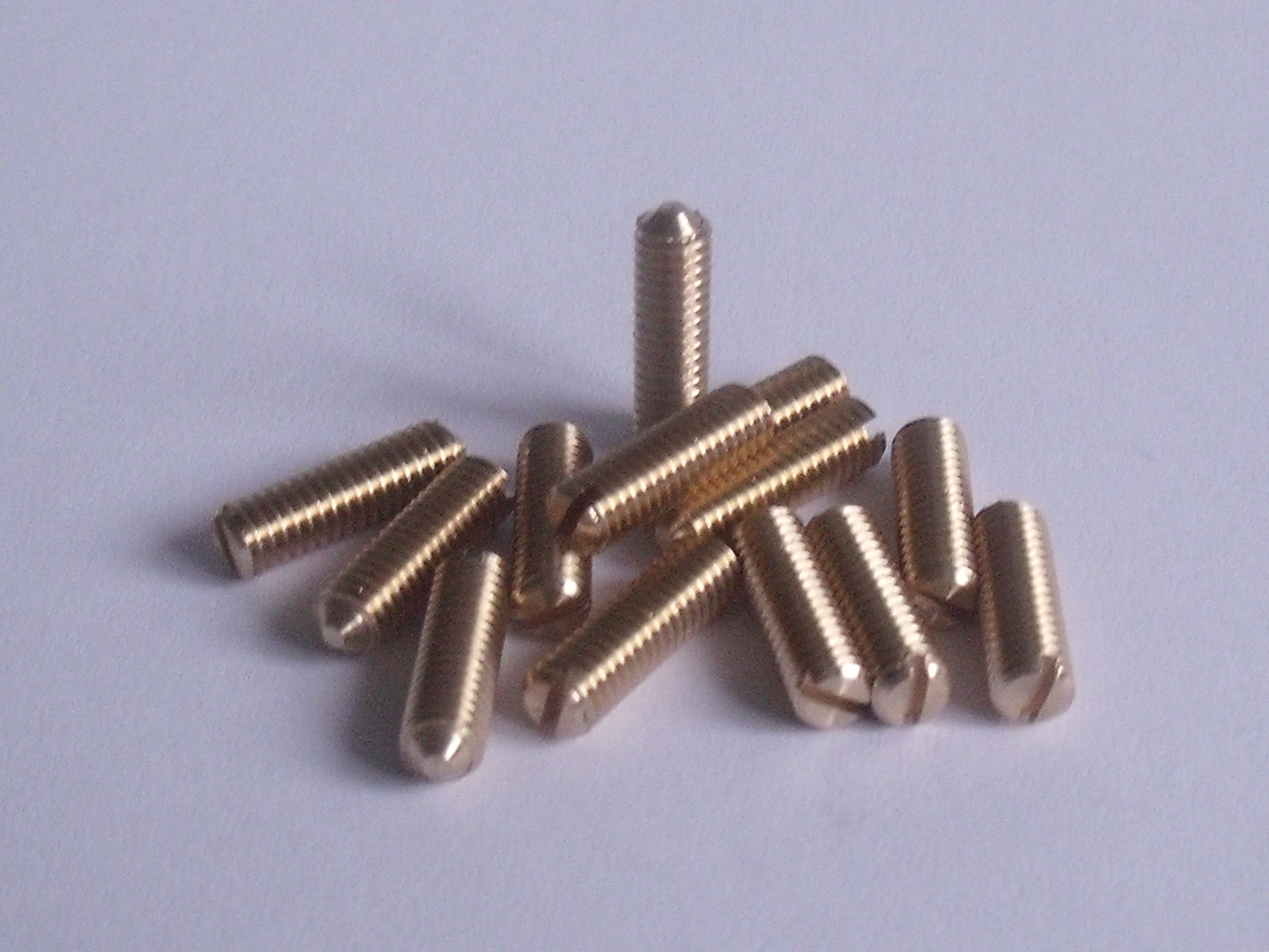 M5 Brass Slotted Grub Screw x 18mm Long Quantity 10 