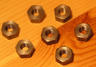An Image showing 2BA Steel Hex bolts. Image copyright