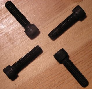 An Image showing Steel socket headed bolts or capscrews. Image copyright